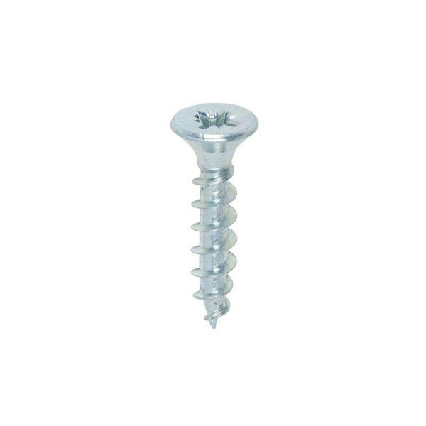 Picture of 5.0 X 25MM "ZINC" CHIPBOARD SCREWS POZI CSK - ( BOX 200 ) 