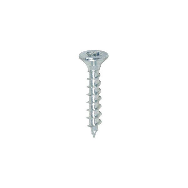 Picture of 3.5 X 20MM "ZINC" CHIPBOARD SCREWS POZI CSK - ( BOX 200 ) 
