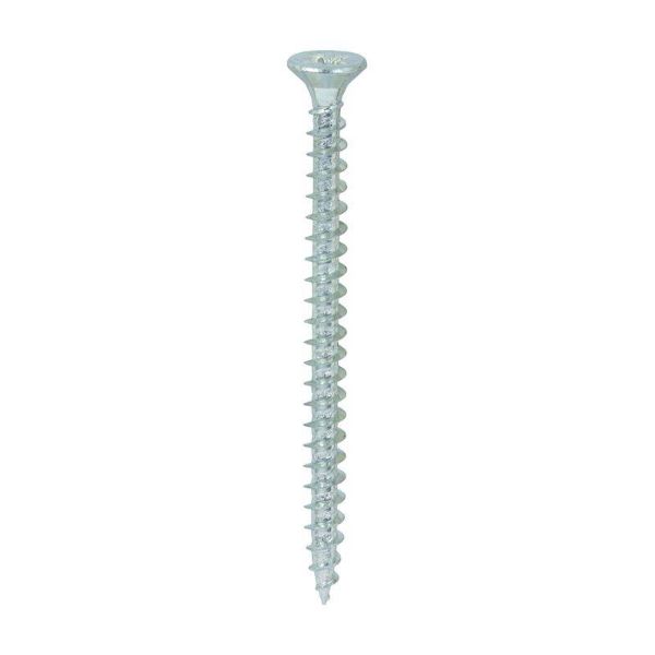 Picture of 4.5 X 60MM "ZINC" CHIPBOARD SCREWS POZI CSK - ( BOX 200 ) 
