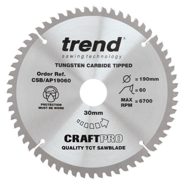 Picture of Trend Craft Saw Blade for Aluminium & Plastic
60T