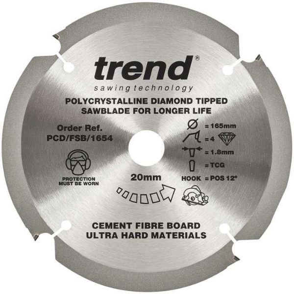 Picture of Trend PCD Craft Saw Blade for Cement Fibre Board