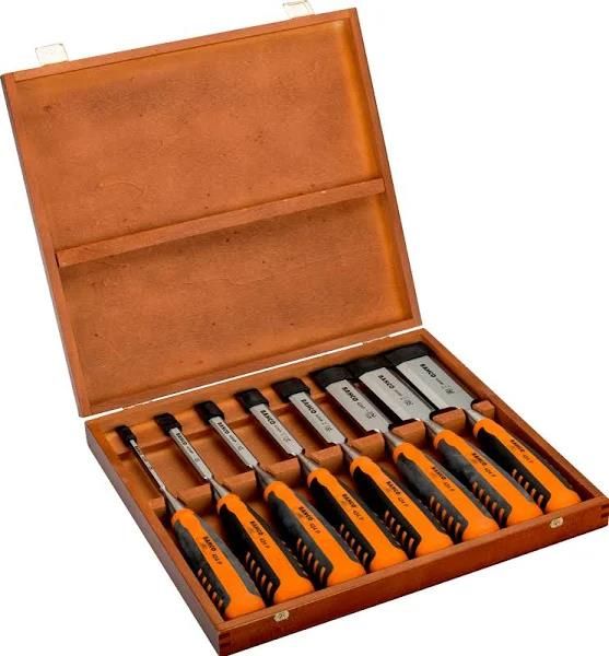 Picture of BAHCO 424P BEVEL EDGE CHISEL SET 8 WOOD BOX
424P-S8-EUR
BAHCO   424P-S8-EUR B/E CHISEL SET (8) WOOD B