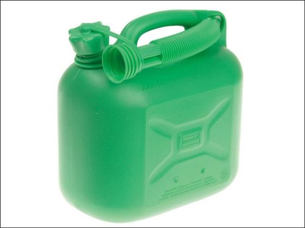 Picture of PETROL CAN AND SPOUT 5L UNLEADED GREEN