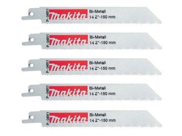 Picture of Makita P-04911 18Tpi x 150mm Reciprosaw Blades - Pack of 5