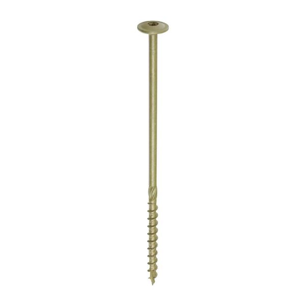 Picture of Timber Frame Construction Screw - 8.0 x 200mm - Wafer Head Green Organic