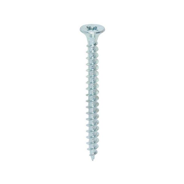 Picture of 4.5 X 50MM "ZINC" CHIPBOARD SCREWS POZI CSK - ( BOX 200 ) 
