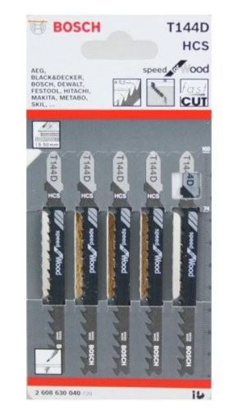 Picture of Bosch T144D Jigsaw Blades - Fast Cutting in Softwoods