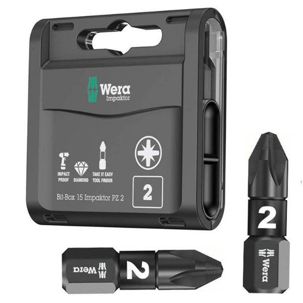 Picture of WERA BIT BOX IMPAKTOR PZ2  ( BOX 15)