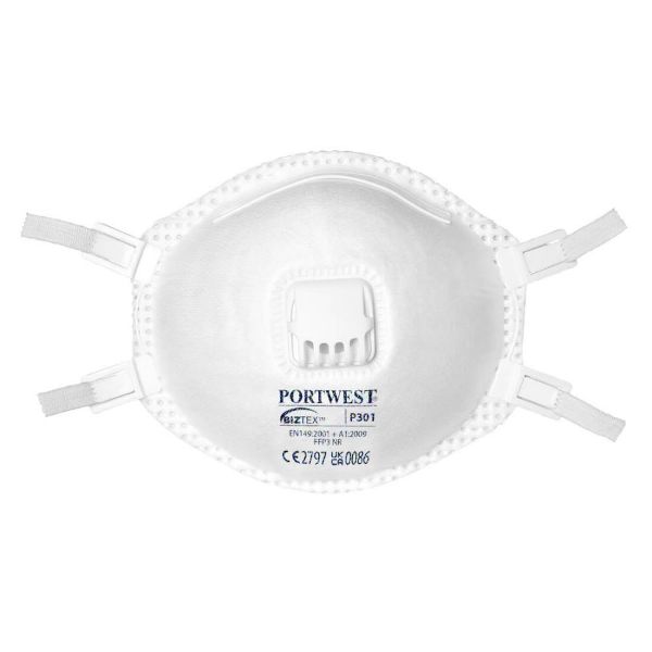 Picture of Portwest P301 FFP3 Valved Cup Dust Masks